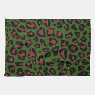 Leopard Seamless Pattern Kitchen Towel