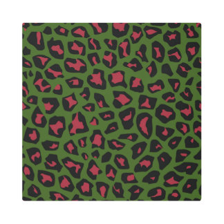 Leopard Seamless Pattern Metal Print