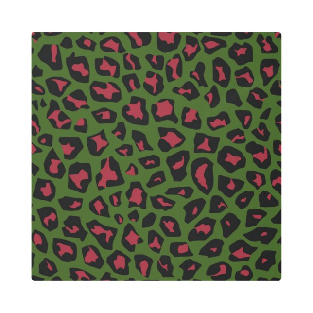 Leopard Seamless Pattern  Metal Print (Front)