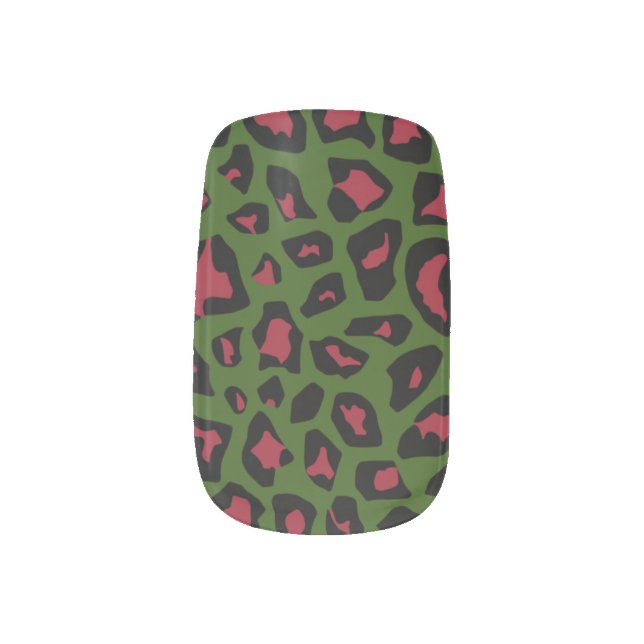 Leopard Seamless Pattern  Minx Nail Art (Left Thumb)