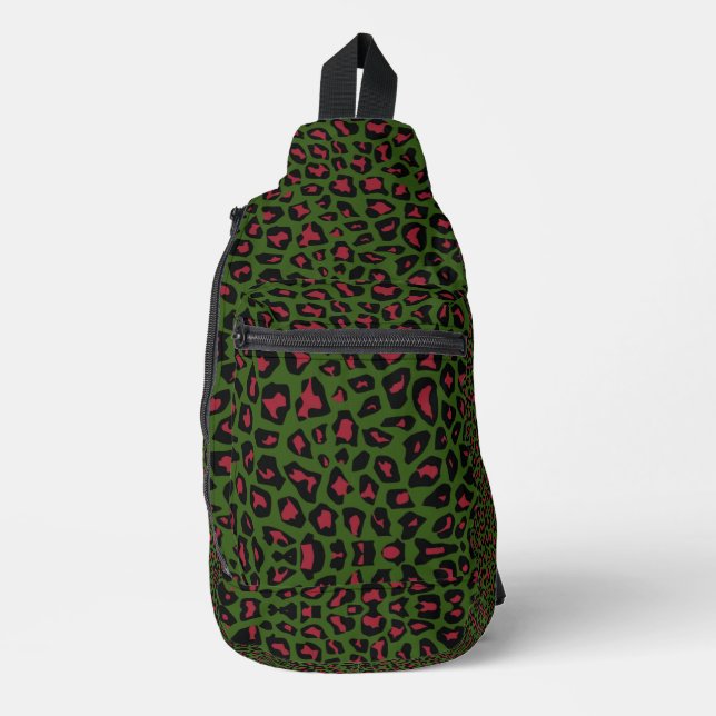 Leopard Seamless Pattern  Sling Bag (Front)