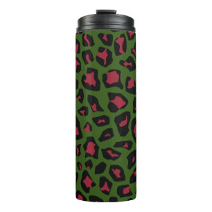 Leopard Seamless Pattern Thermal Tumbler