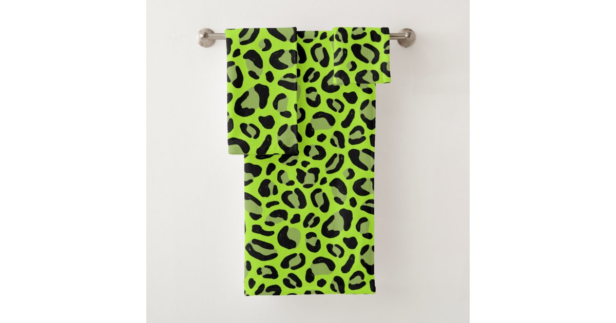 Leopard Skin Animal Print Bath Towel Set Zazzle