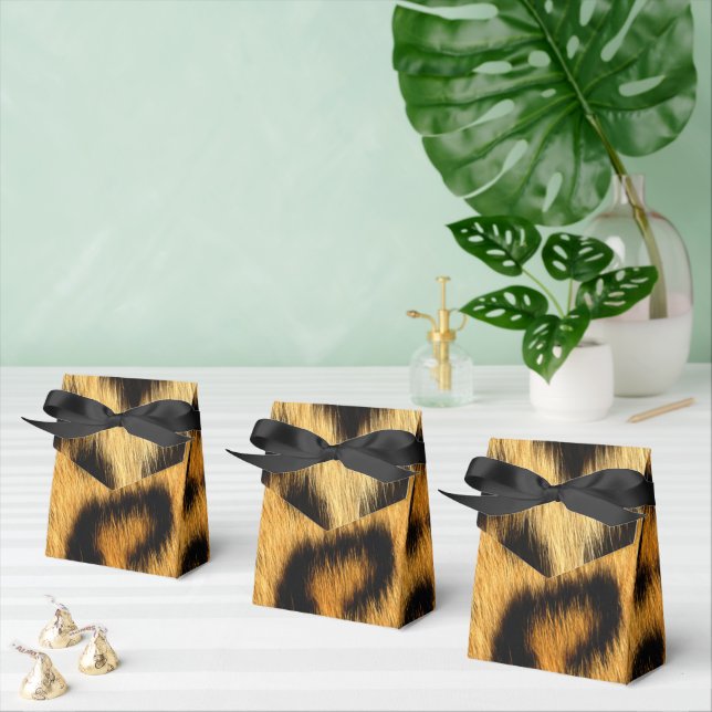 Leopard Skin Animal Print Favor Boxes (Multiple)