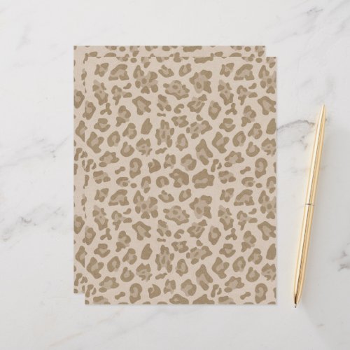 Leopard Skin Animal Print Scrapbook Cardstock