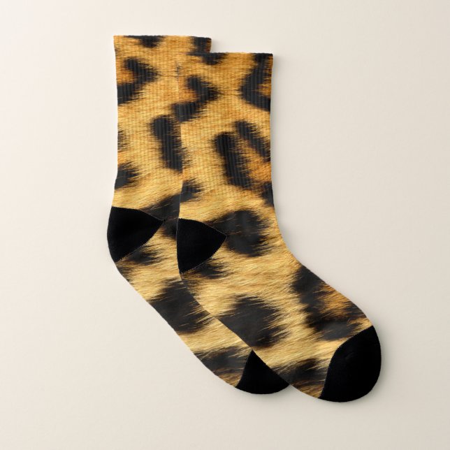 Leopard Skin Animal Print Socks (Pair)
