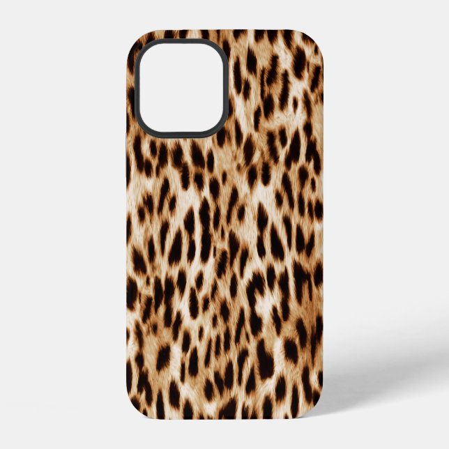 Leopard Skin, Authentic Wildlife Pattern. Iphone Case (Back)
