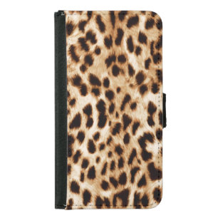 Leopard Skin, Authentic Wildlife Pattern. Samsung Galaxy S5 Wallet Case