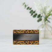 Leopard Skin Business Card (Standing Front)
