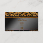 Leopard Skin Business Card (Back)