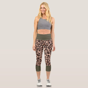 Leopard Skin Capri Leggings