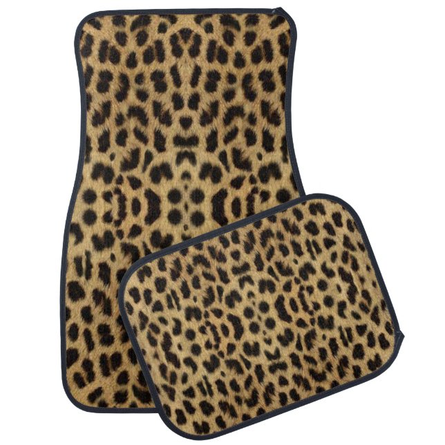 Leopard Skin Car Mats (Set)
