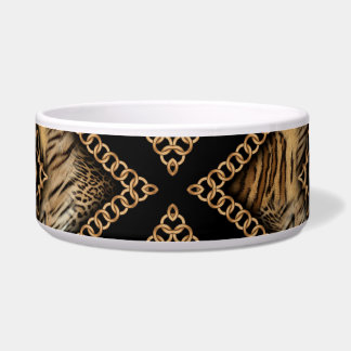 Leopard Skin & Chain Jewelry Bowl