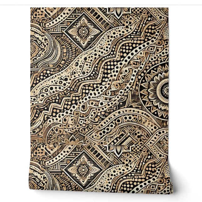 Leopard Skin Color Pattern Wallpaper (Unrolling)