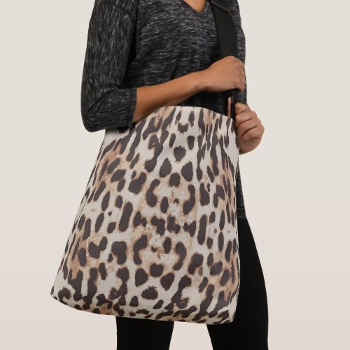 Leopard Skin Cross_Body Big Bag