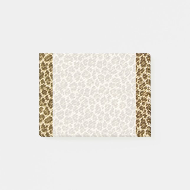Leopard Skin Fabric Pattern Post-it Notes (Front)