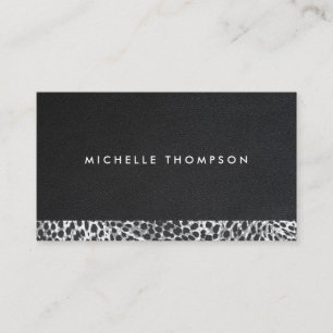 Leopard Skin Fashion Designer Business Card
