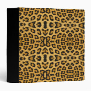Leopard Skin, Fur, Hair Print 3 Ring Binder
