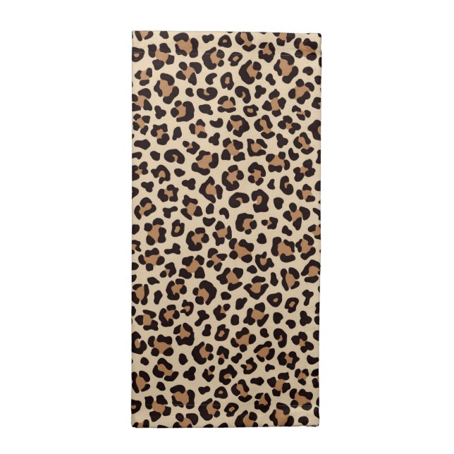 Leopard Skin Fur Pattern Cloth Napkin (Half Fold)