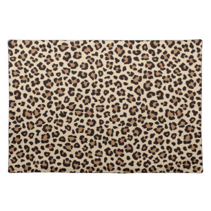 Leopard Skin Fur Pattern Cloth Placemat