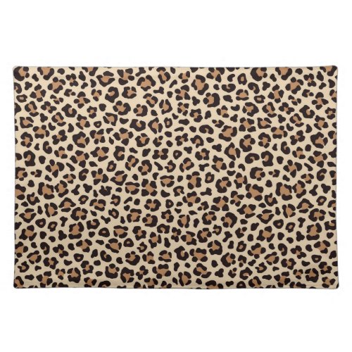 Leopard Skin Fur Pattern Cloth Placemat