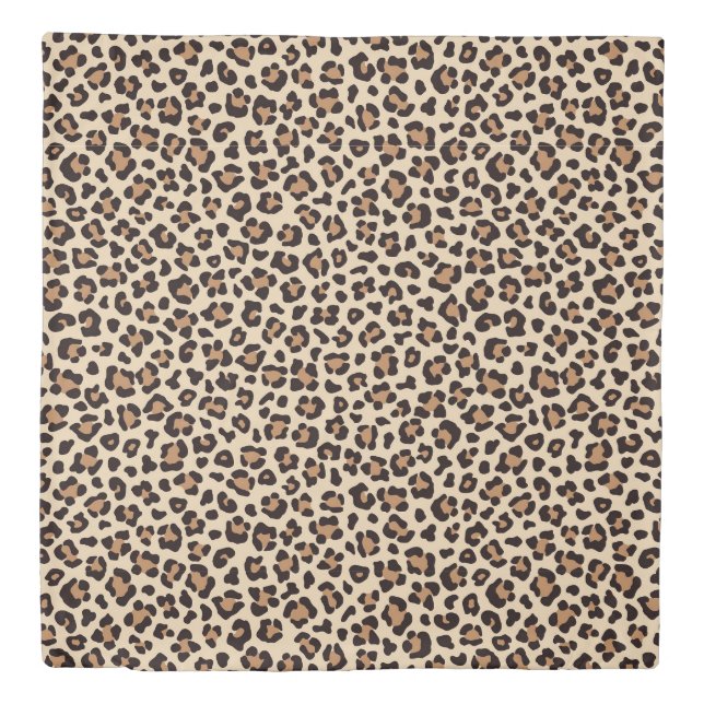 Leopard Skin Fur Pattern Duvet Cover (Front)