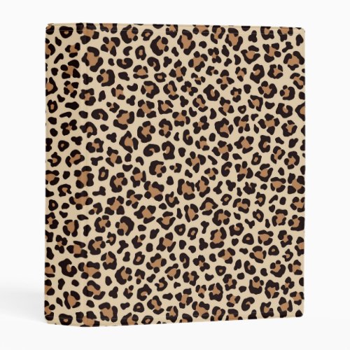 Leopard Skin Fur Pattern Mini Binder