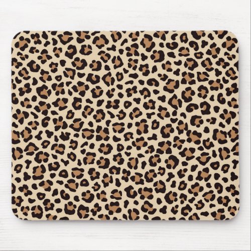 Leopard Skin Fur Pattern Mouse Pad