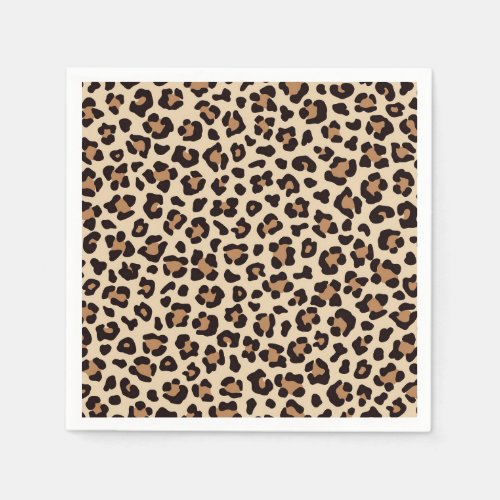 Leopard Skin Fur Pattern Napkins