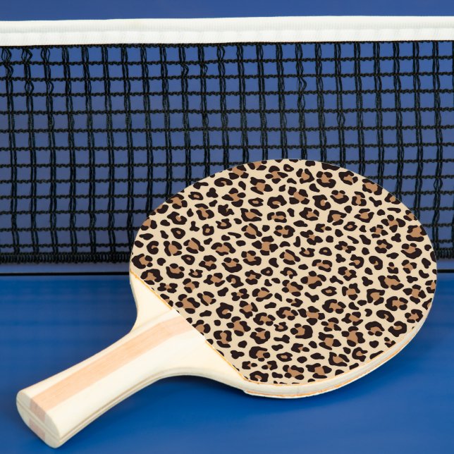 Leopard Skin Fur Pattern Ping Pong Paddle (Insitu)
