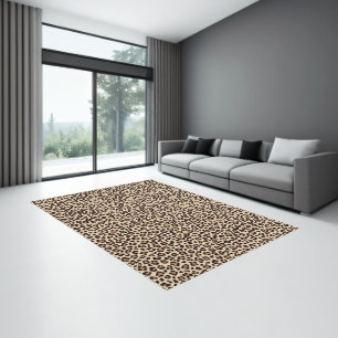 Leopard Skin Fur Pattern Rug