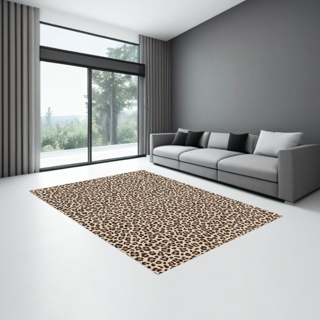 Leopard Skin Fur Pattern Rug (Insitu (Indoor 3))