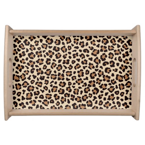 Leopard Skin Fur Pattern Serving Tray
