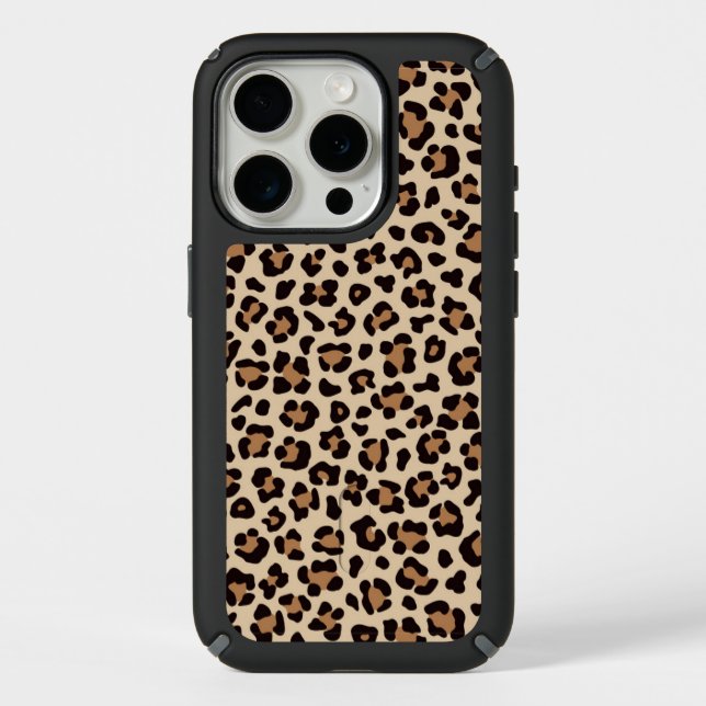 Leopard Skin Fur Pattern Speck iPhone Case (Front)