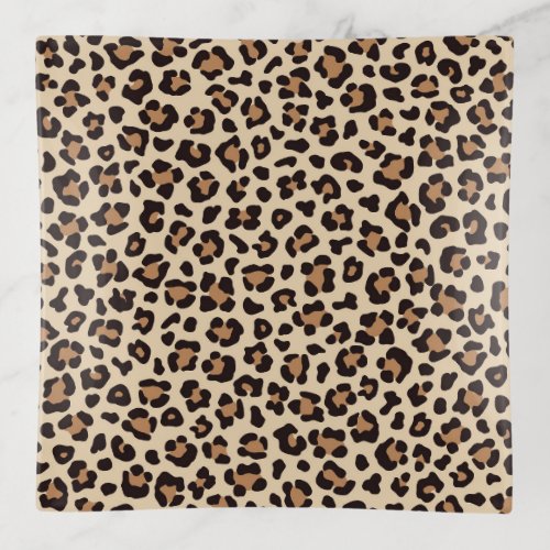 Leopard Skin Fur Pattern Trinket Tray