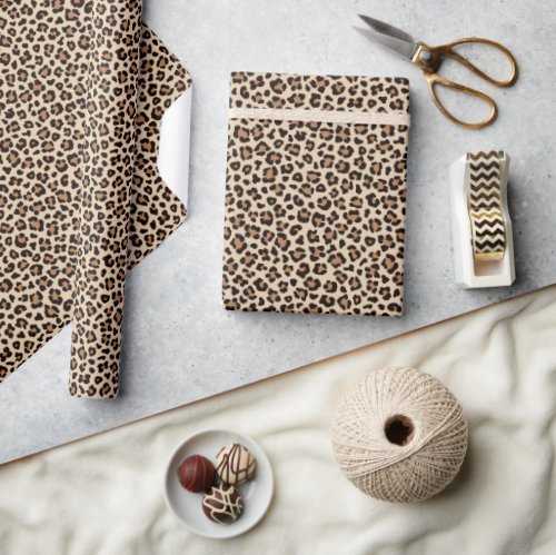 Leopard Skin Fur Pattern Wrapping Paper