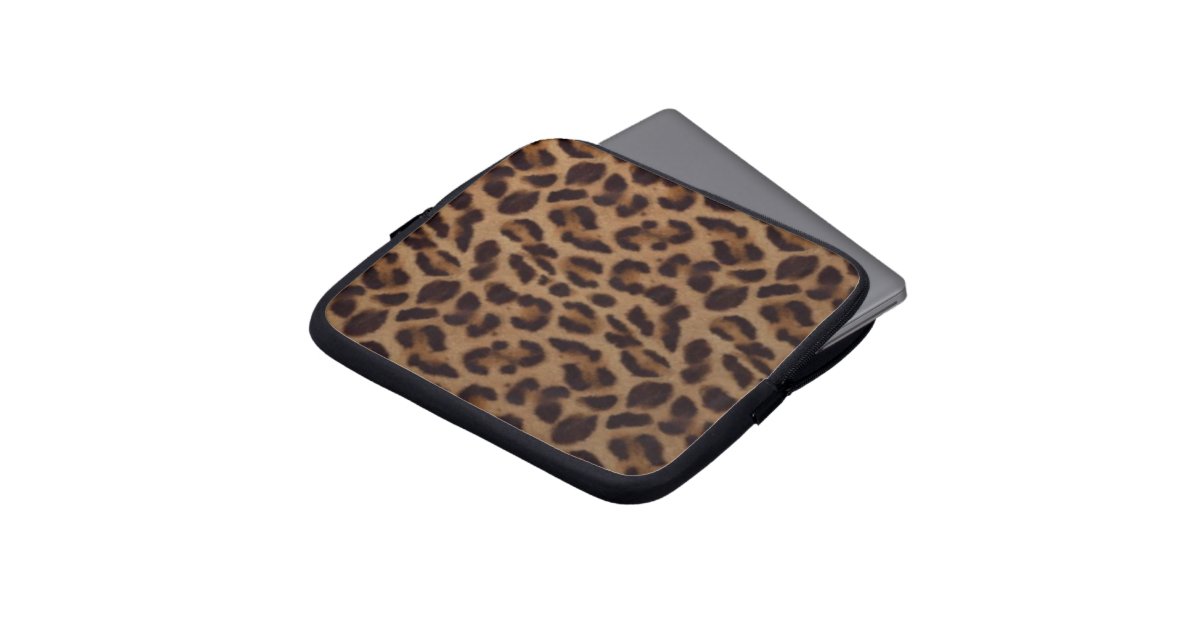 Leopard skin illusion laptop sleeve | Zazzle