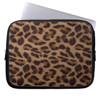 Leopard skin illusion laptop sleeve