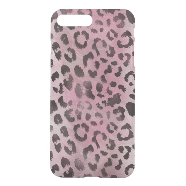 Leopard Skin in Pink Rose Uncommon iPhone Case (Back)