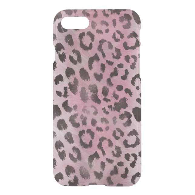 Leopard Skin in Pink Rose Uncommon iPhone Case (Back)