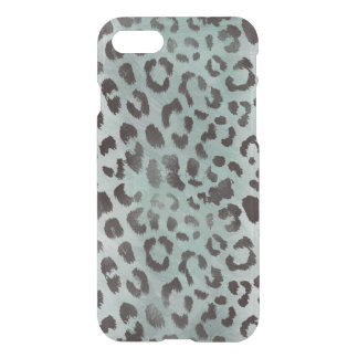 Leopard Skin in Tangerine Blue Sea iPhone SE/8/7 Case