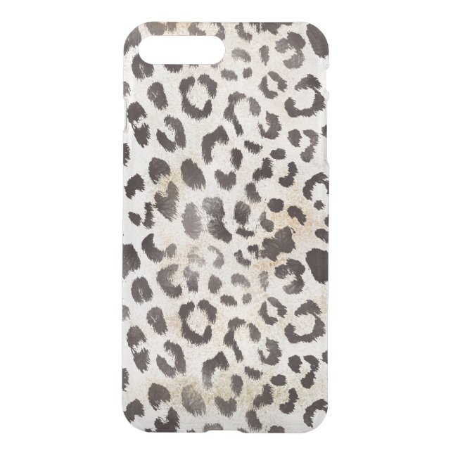 Leopard Skin in Tangerine Ivory Uncommon iPhone Case (Back)