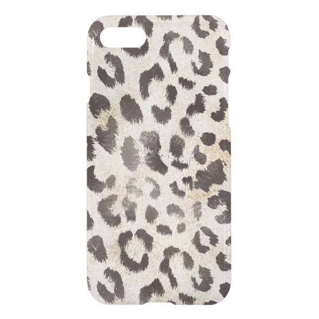 Leopard Skin in Tangerine Ivory Uncommon iPhone Case (Back)