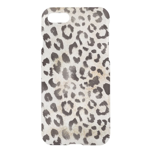 Leopard Skin in Tangerine Ivory Uncommon iPhone Case (Back)
