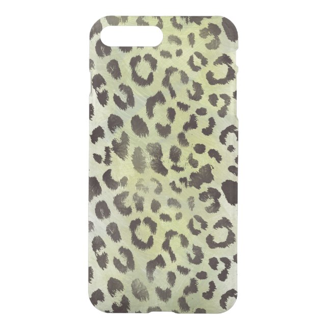 Leopard Skin in Tangerine Lime Green Uncommon iPhone Case (Back)