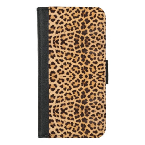Leopard skin iPhone 87 wallet case