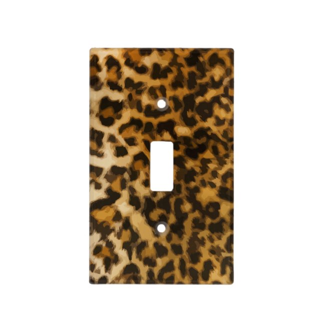Leopard Skin Light Switch Covers (Front)