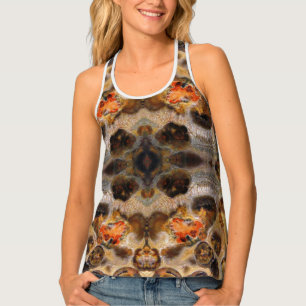 Leopard Skin Natural Rock Color Photo Designed Tank Top