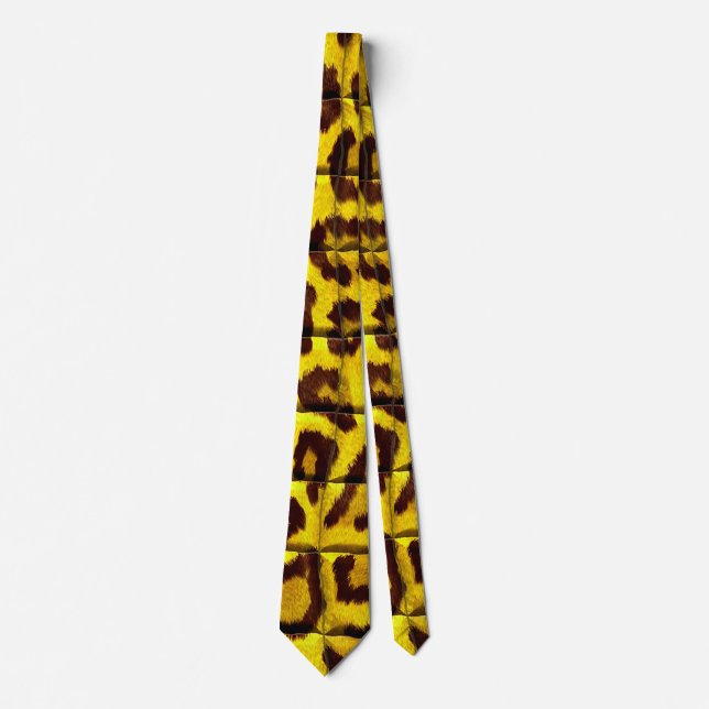 Leopard skin neck tie (Front)