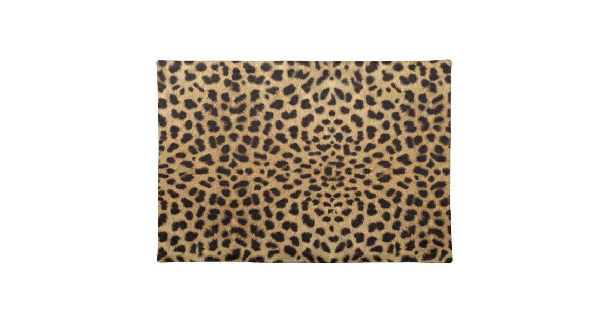 Leopard Skin Pattern Cloth Placemat Zazzle